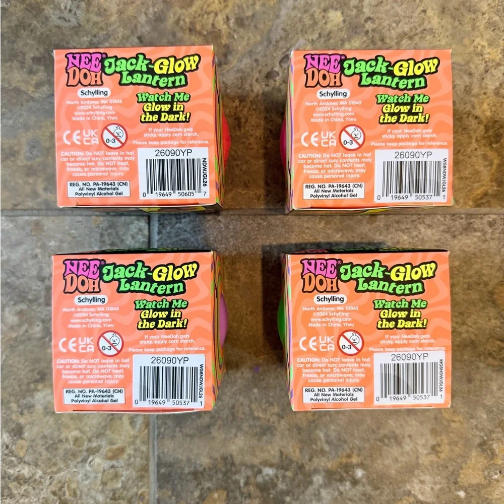 Jack-Glow Lantern FULL SET (4) - Green, Purple, Pink, Orange